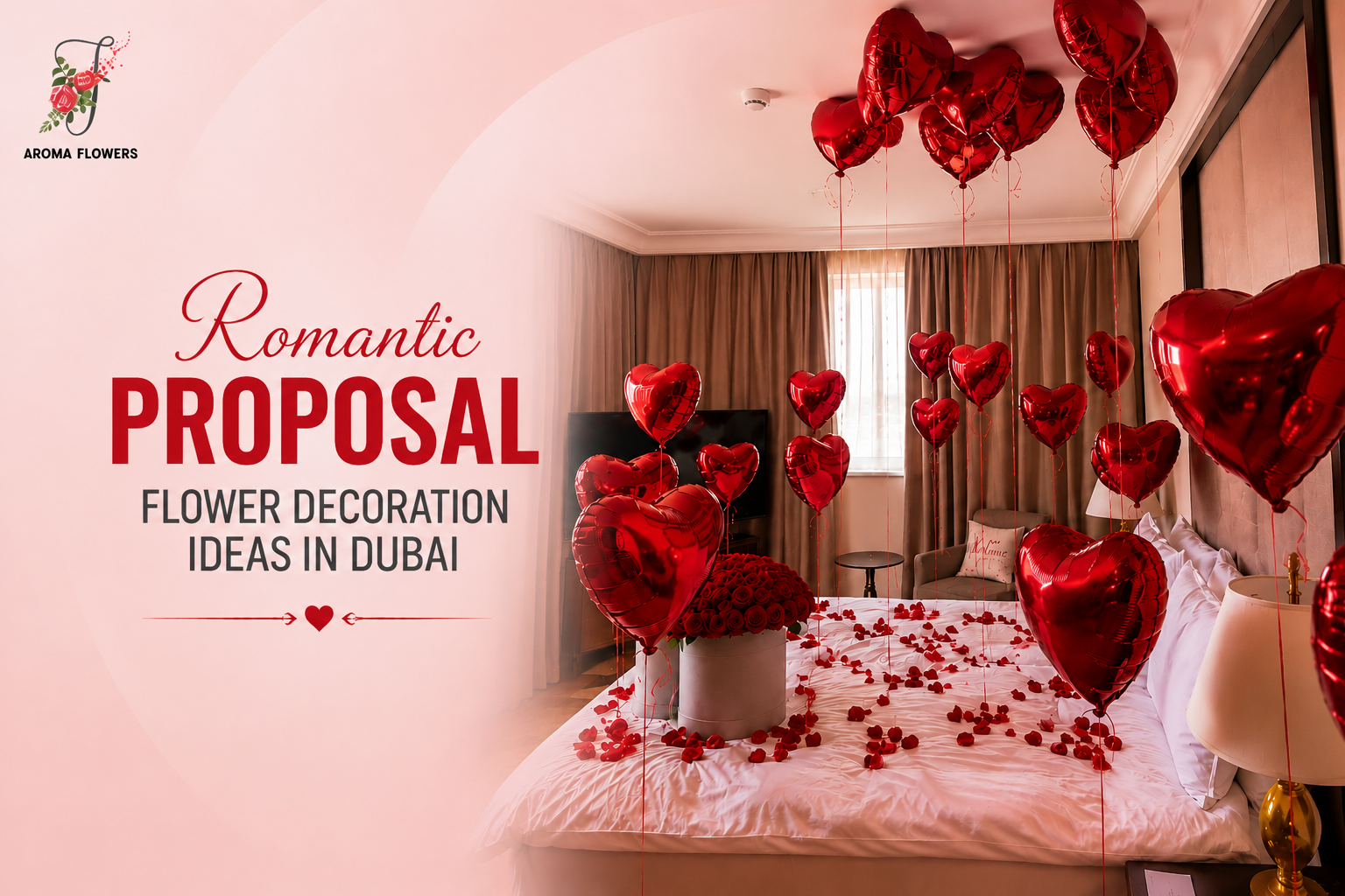 Romantic Proposal Flower Decoration Ideas in Dubai