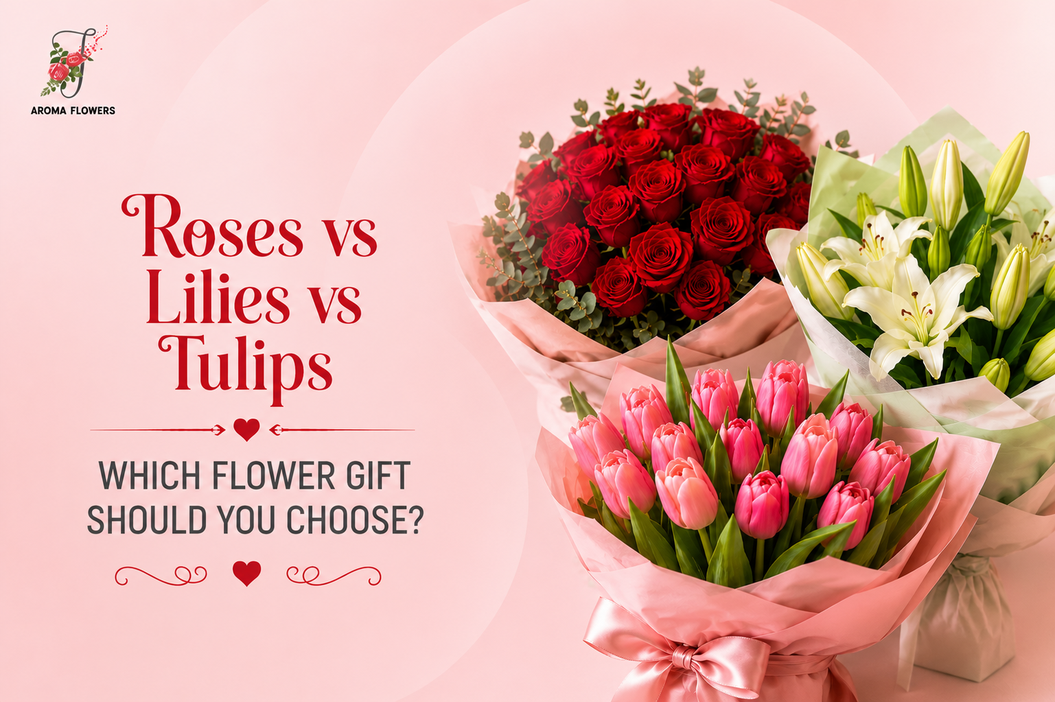 Roses vs Lilies vs Tulips: Which Flower Gift Should You Choose?
