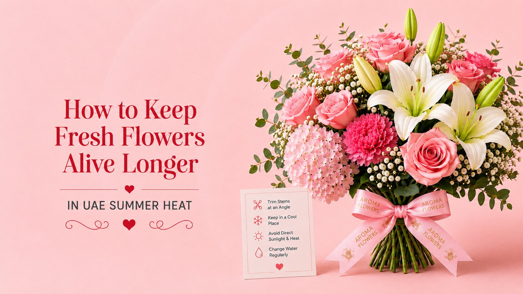 How to Keep Fresh Flowers Alive Longer in UAE Summer Heat