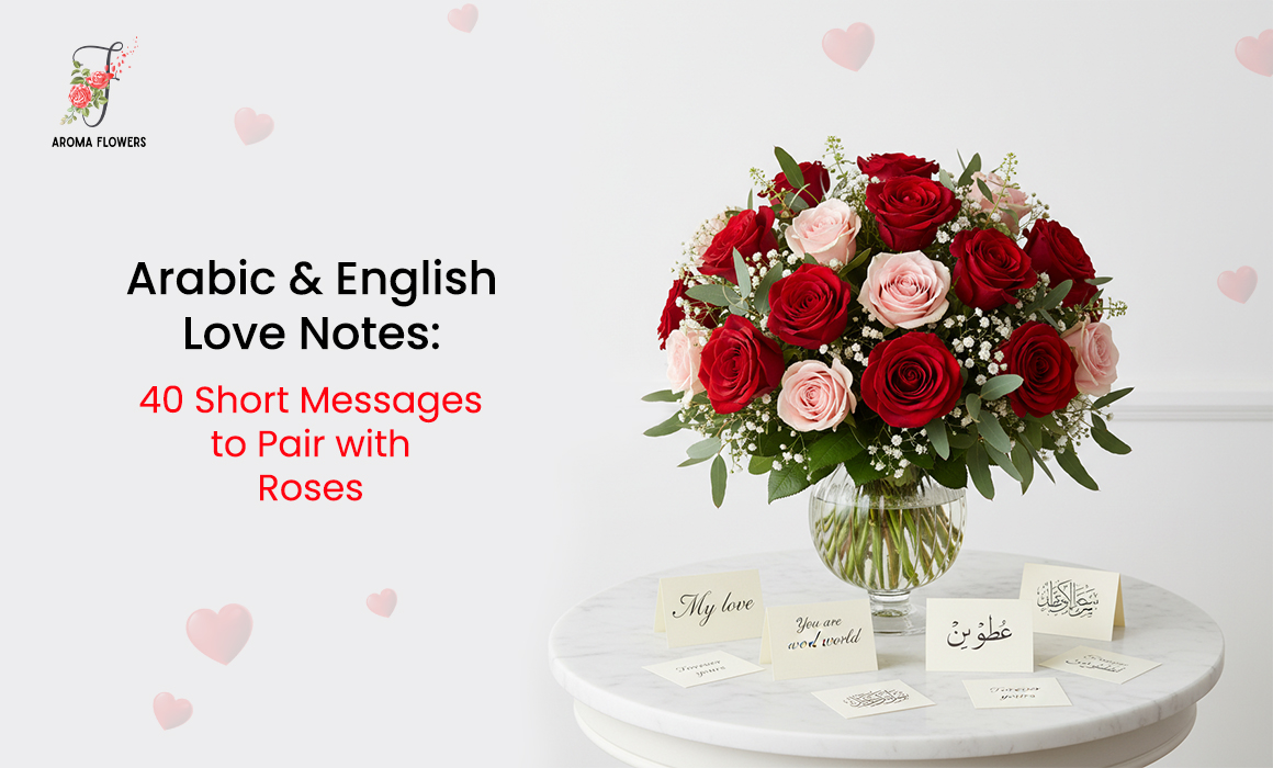 Arabic & English Love Notes: 40 Short Messages to Pair with Roses