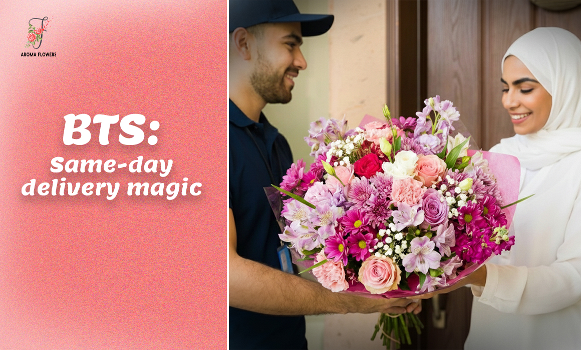 BTS: Same-Day Delivery Magic at Aroma Flowers (UAE)